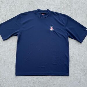 Nike Team Arizona Wildcats Dri Fit Shirt - Mens Large - Navy Embroidered Logo